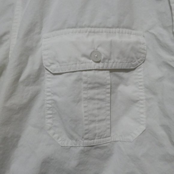 CALVIN KLEIN JEANS | xl extra large | White Short Sleeve Casual Shirt | GUC - Picture 6 of 15